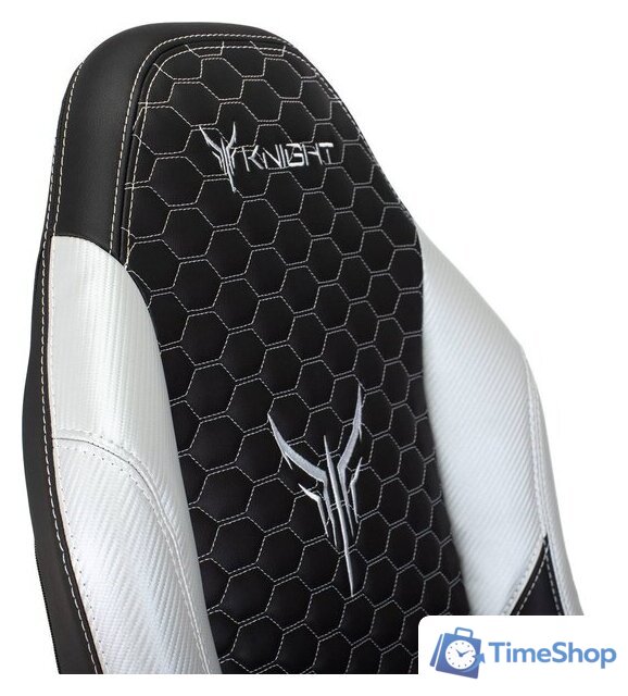 Игровое (геймерское) кресло Knight Neon (черный/серебристый) - Изображение №15 — Интернет-магазин Time-Shop