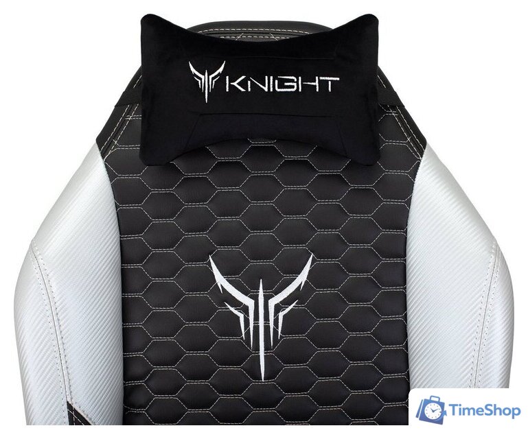 Игровое (геймерское) кресло Knight Neon (черный/серебристый) - Изображение №11 — Интернет-магазин Time-Shop