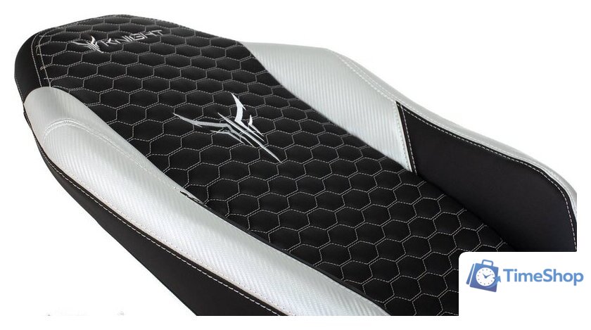 Игровое (геймерское) кресло Knight Neon (черный/серебристый) - Изображение №14 — Интернет-магазин Time-Shop