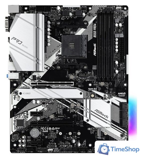 Материнская плата ASRock B550 Pro4 - Изображение №1 — Интернет-магазин Time-Shop