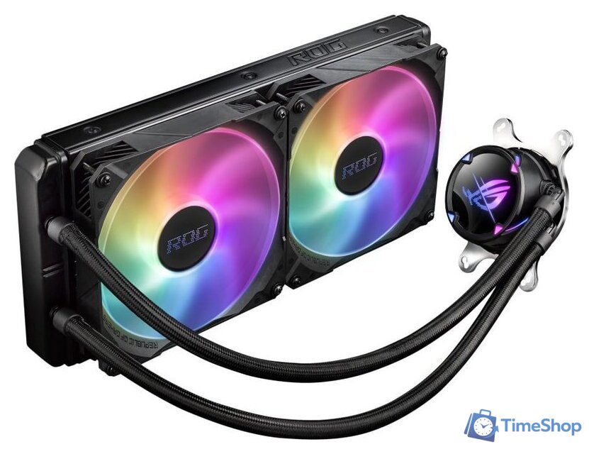 Система жидкостного охлаждения для процессора ASUS ROG Strix LC II 280 ARGB - Изображение №2 — Интернет-магазин Time-Shop