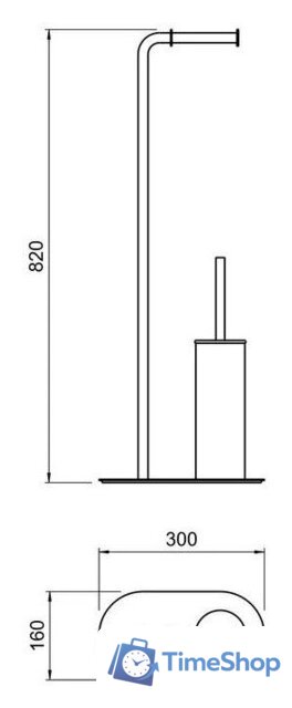Набор для туалета Aquatek Оберон AQ4231CR - Изображение №2 — Интернет-магазин Time-Shop