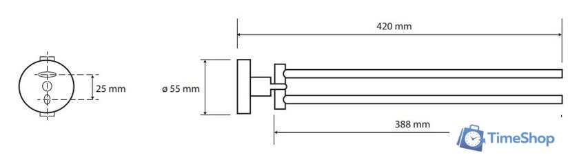 Держатель для полотенца Bemeta Brilo 161204190 - Изображение №2 — Интернет-магазин Time-Shop