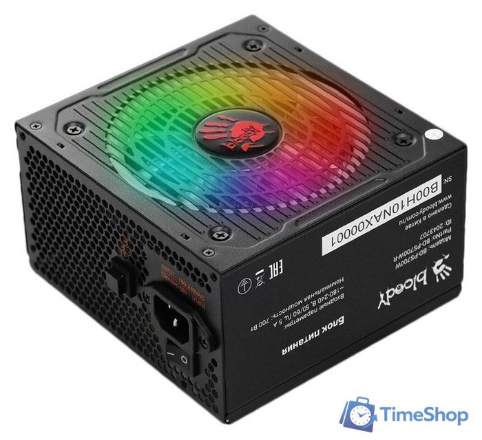 Блок питания A4Tech Bloody BD-PS700W-R - Изображение №1 — Интернет-магазин Time-Shop