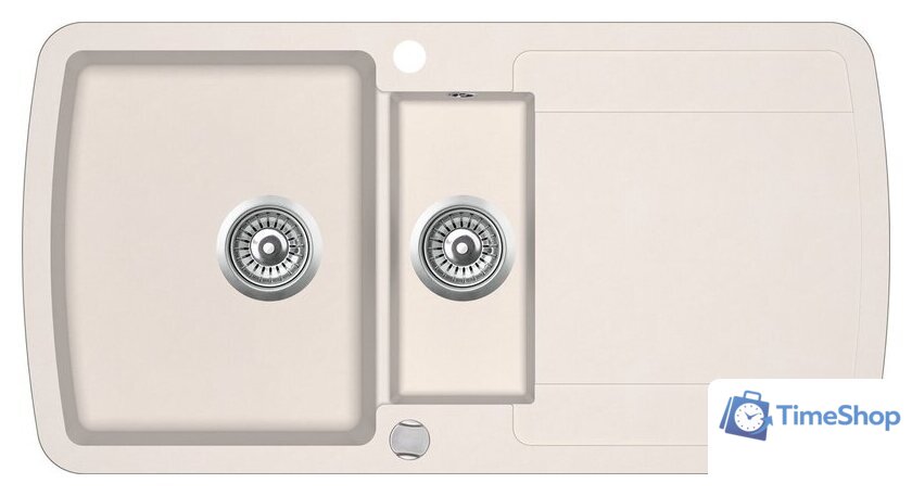 Кухонная мойка Aquasanita Lira SQL151AW (silica 111) - Изображение №1 — Интернет-магазин Time-Shop