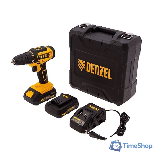 Дрель-шуруповерт Denzel CDL-18-02BM (с 2-мя АКБ, кейс) - Изображение №8 — Интернет-магазин Time-Shop