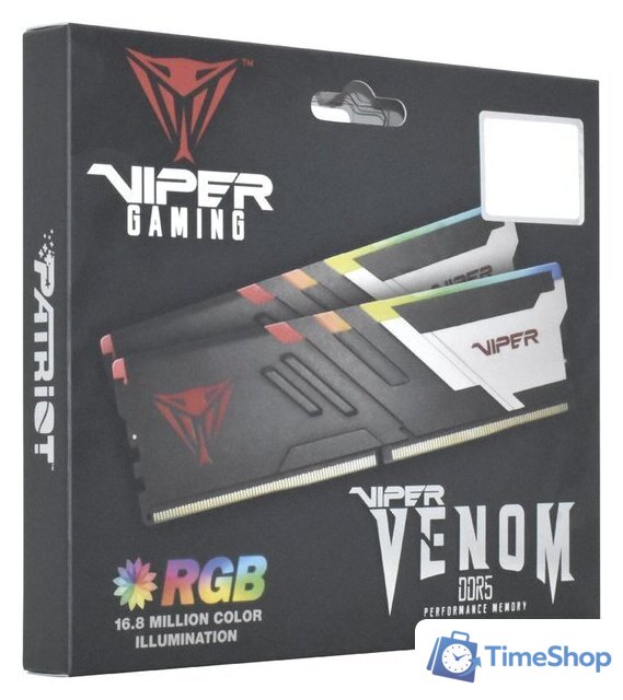 Оперативная память Patriot Viper Venom RGB 2x24ГБ DDR5 6000 МГц PVVR548G600C30K - Изображение №6 — Интернет-магазин Time-Shop