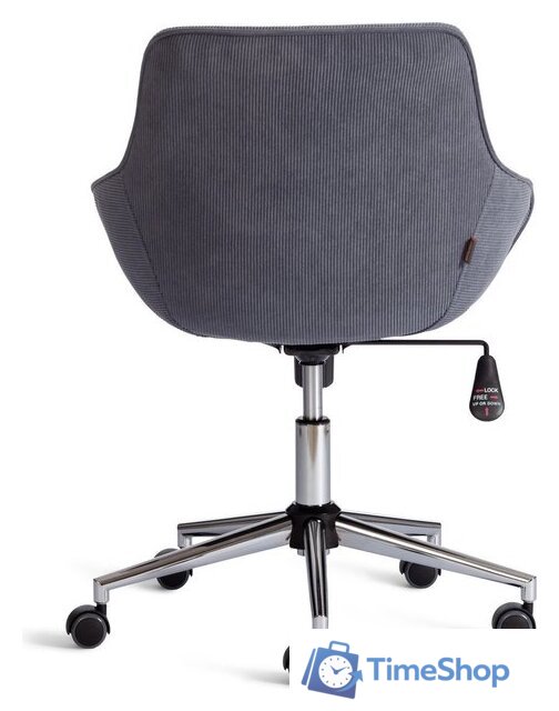 Офисное кресло TetChair Dublin хром/вельвет (графит) - Изображение №12 — Интернет-магазин Time-Shop