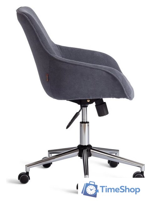 Офисное кресло TetChair Dublin хром/вельвет (графит) - Изображение №10 — Интернет-магазин Time-Shop