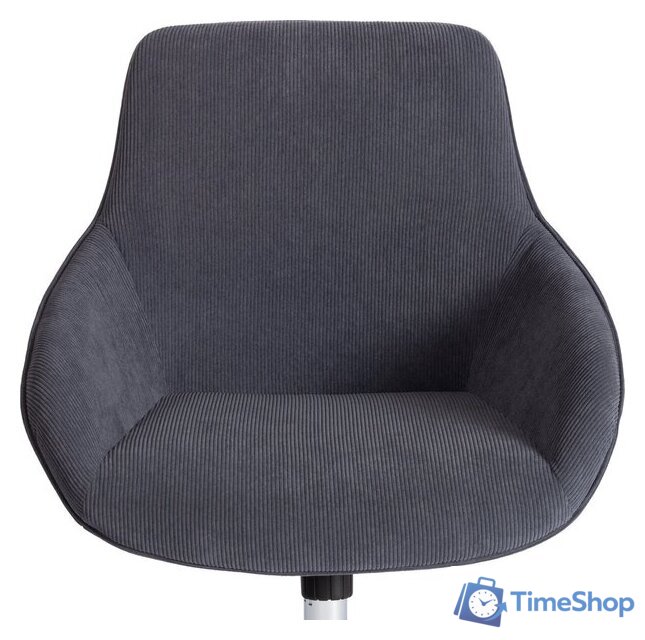 Офисное кресло TetChair Dublin хром/вельвет (графит) - Изображение №13 — Интернет-магазин Time-Shop