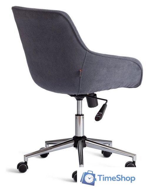 Офисное кресло TetChair Dublin хром/вельвет (графит) - Изображение №11 — Интернет-магазин Time-Shop