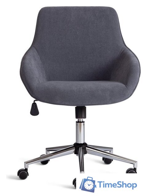 Офисное кресло TetChair Dublin хром/вельвет (графит) - Изображение №9 — Интернет-магазин Time-Shop