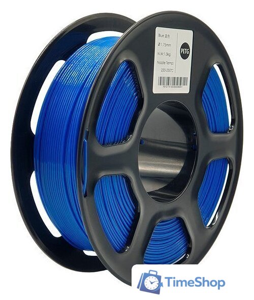 Пластик Mitek PETG (1.75мм, 1кг, синий прозрачный) - Изображение №1 — Интернет-магазин Time-Shop