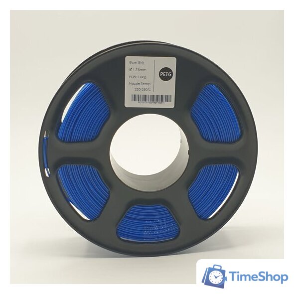 Пластик Mitek PETG (1.75мм, 1кг, синий прозрачный) - Изображение №4 — Интернет-магазин Time-Shop