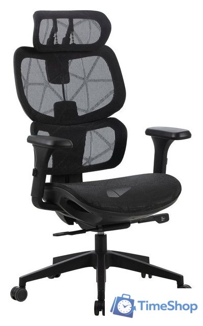 Офисное кресло CACTUS CS-MC555-BK (черный) - Изображение №1 — Интернет-магазин Time-Shop