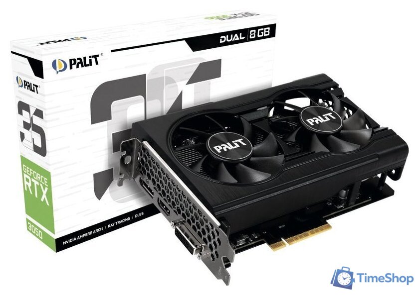 Видеокарта Palit GeForce RTX 3050 Dual NE63050018P1-1070D - Изображение №7 — Интернет-магазин Time-Shop
