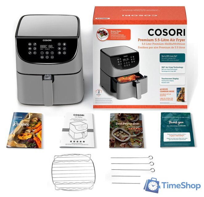 Аэрогриль (аэрофритюрница) Cosori Premium CP158-AF-RXA - Изображение №8 — Интернет-магазин Time-Shop