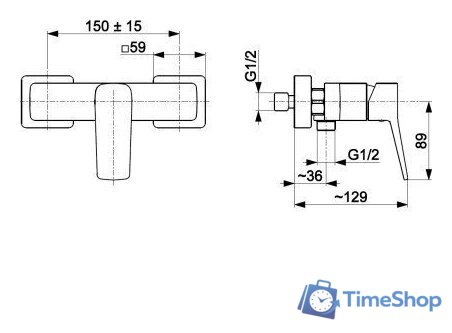 Смеситель Armatura Kfa Malaga 4526-010-34 - Изображение №2 — Интернет-магазин Time-Shop