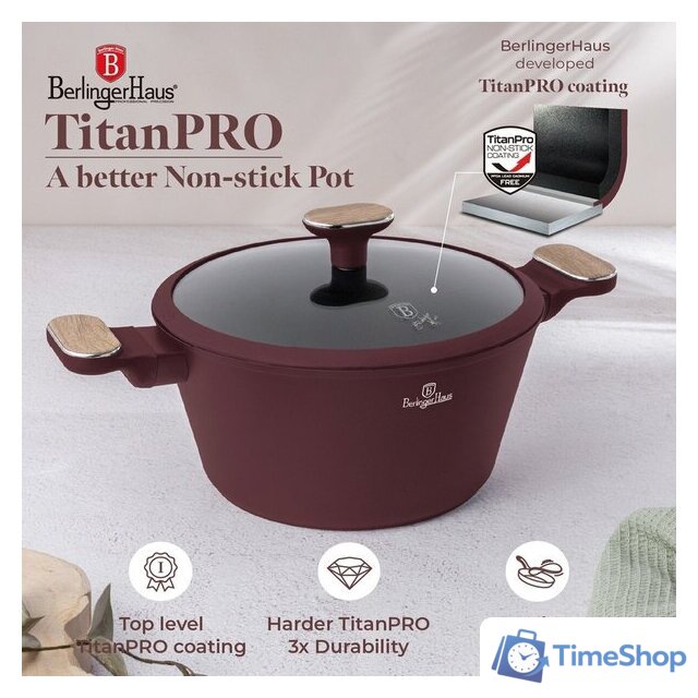 Набор кастрюль Berlinger Haus Leonardo Nordic Collection BH-8306 - Изображение №8 — Интернет-магазин Time-Shop