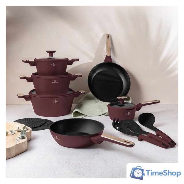 Набор кастрюль Berlinger Haus Leonardo Nordic Collection BH-8306 - Изображение №3 — Интернет-магазин Time-Shop