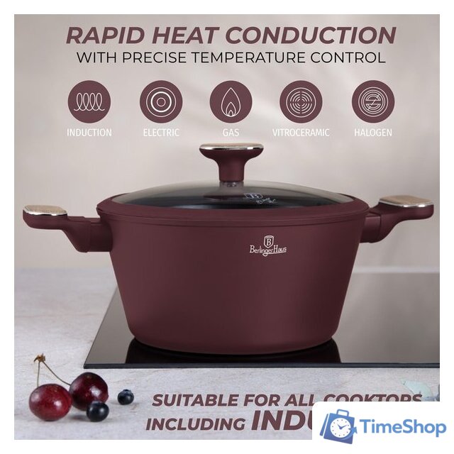 Набор кастрюль Berlinger Haus Leonardo Nordic Collection BH-8306 - Изображение №4 — Интернет-магазин Time-Shop