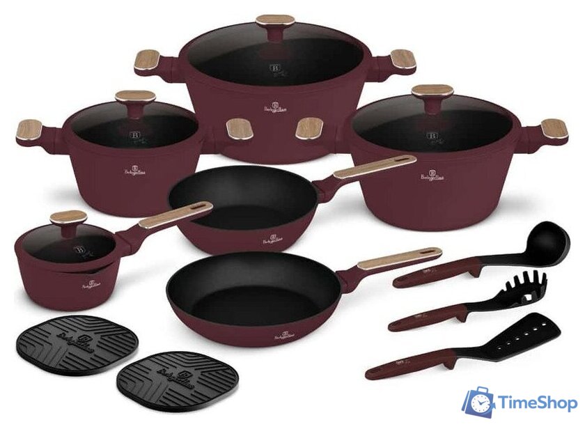 Набор кастрюль Berlinger Haus Leonardo Nordic Collection BH-8306 - Изображение №2 — Интернет-магазин Time-Shop