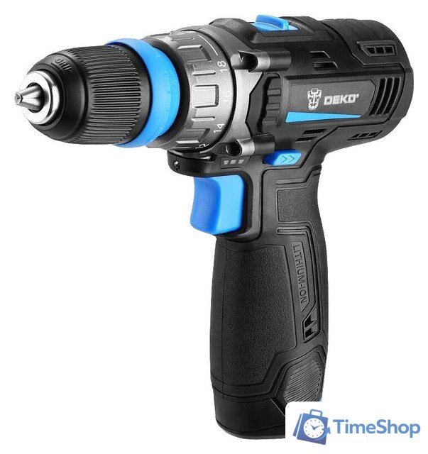 Дрель-шуруповерт Deko DKCD12V PRO 083-1004 (с 2-мя АКБ 1.5Ач, кейс) - Изображение №2 — Интернет-магазин Time-Shop
