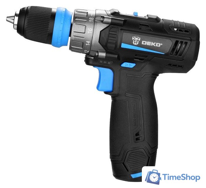 Дрель-шуруповерт Deko DKCD12V PRO 083-1004 (с 2-мя АКБ 1.5Ач, кейс) - Изображение №3 — Интернет-магазин Time-Shop