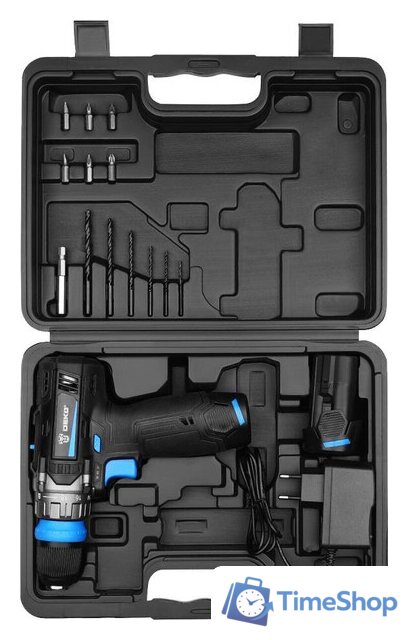 Дрель-шуруповерт Deko DKCD12V PRO 083-1004 (с 2-мя АКБ 1.5Ач, кейс) - Изображение №4 — Интернет-магазин Time-Shop