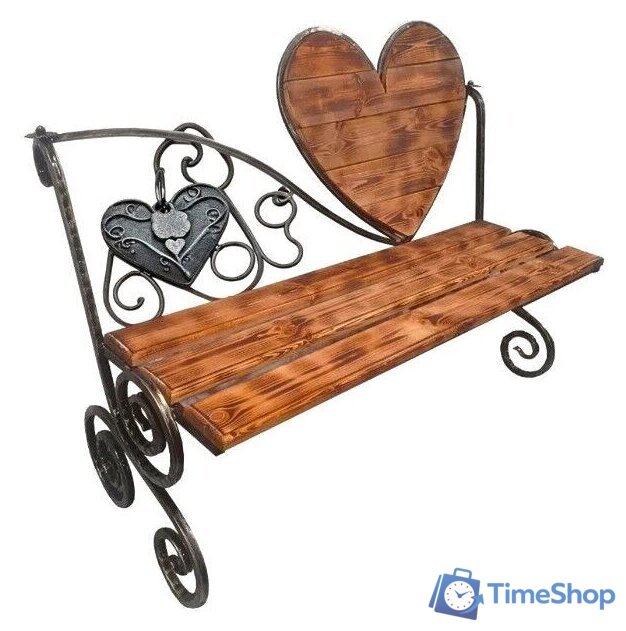 Скамейка Saniji Сердце С55 1600x450x950 - Изображение №1 — Интернет-магазин Time-Shop