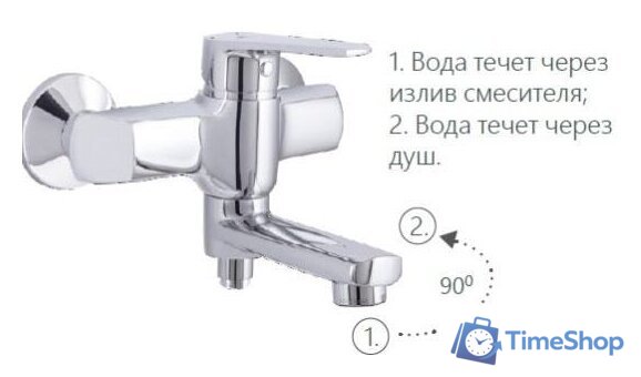 Смеситель Rubineta Deli-10/K (SW) D1PK08 - Изображение №5 — Интернет-магазин Time-Shop