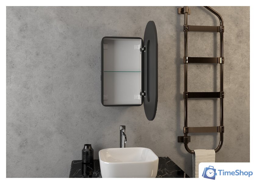  Континент Шкаф с зеркалом Elmage Black Led 45x80 - Изображение №23 — Интернет-магазин Time-Shop