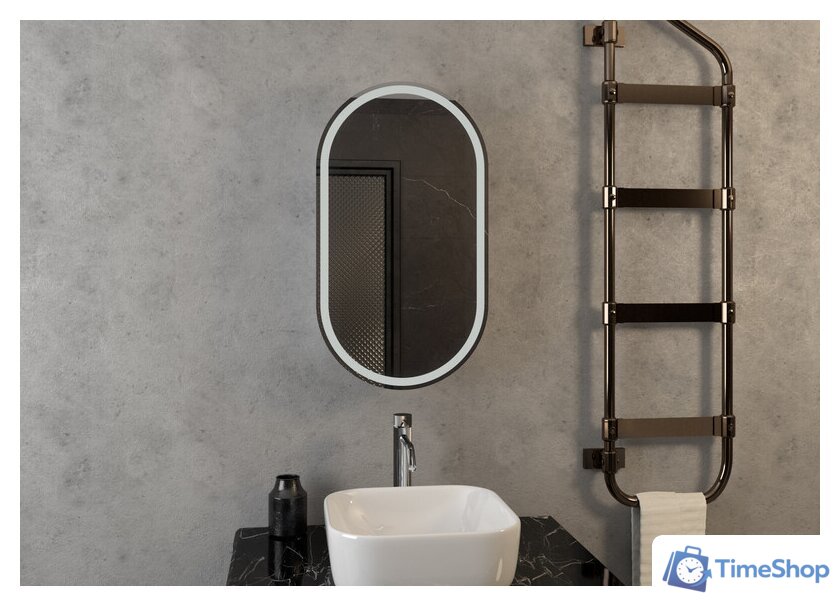  Континент Шкаф с зеркалом Elmage Black Led 45x80 - Изображение №22 — Интернет-магазин Time-Shop