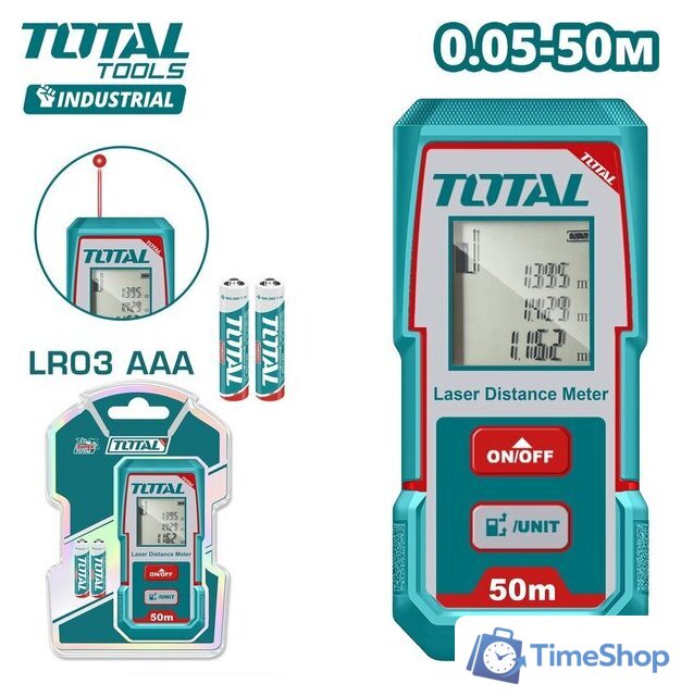 Лазерный дальномер Total TMT55016 - Изображение №1 — Интернет-магазин Time-Shop
