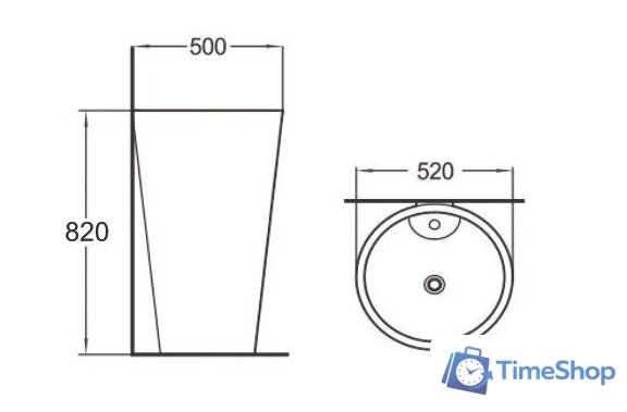 Умывальник SantiLine SL-4005MB - Изображение №2 — Интернет-магазин Time-Shop