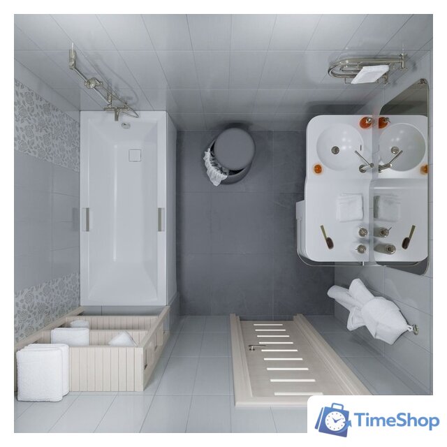 Ванна Triton Алекса 160x75 (с каркасом, сифоном, экраном и торцевым экраном) - Изображение №6 — Интернет-магазин Time-Shop