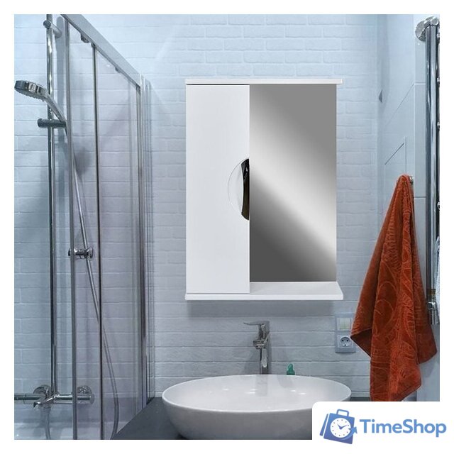  Doratiz Шкаф с зеркалом Doratiz Афина 55 2711.660 (белый) - Изображение №7 — Интернет-магазин Time-Shop