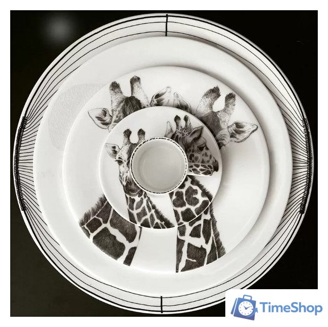 Тарелка обеденная Taitu Wild Spirit Giraffe 12-1-1-B - Изображение №3 — Интернет-магазин Time-Shop