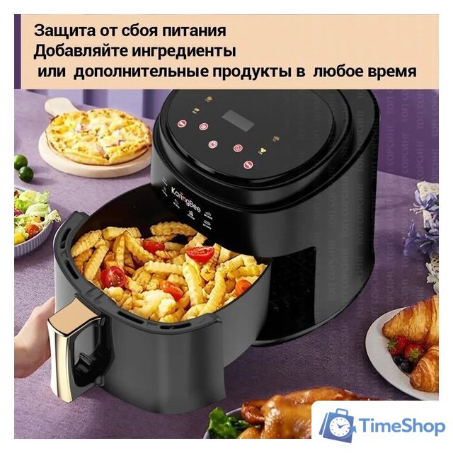 Аэрогриль (аэрофритюрница) KaringBee JD689 (черный) - Изображение №9 — Интернет-магазин Time-Shop