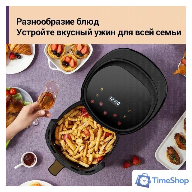 Аэрогриль (аэрофритюрница) KaringBee JD689 (черный) - Изображение №6 — Интернет-магазин Time-Shop