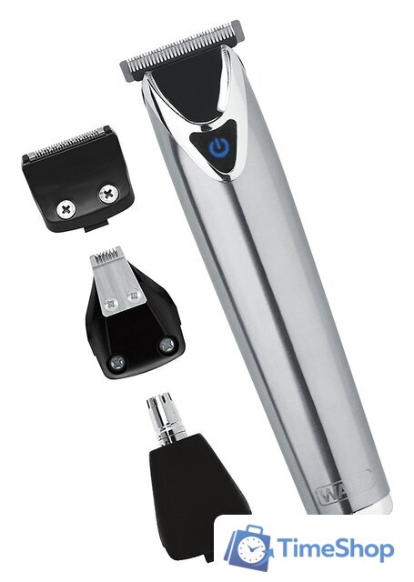 Триммер для бороды и усов Wahl Trimmer Stainless Steel Li-Ion [9818-116] - Изображение №6 — Интернет-магазин Time-Shop