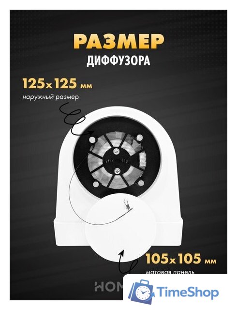 Осевой вентилятор HOMY AO125WS - Изображение №9 — Интернет-магазин Time-Shop
