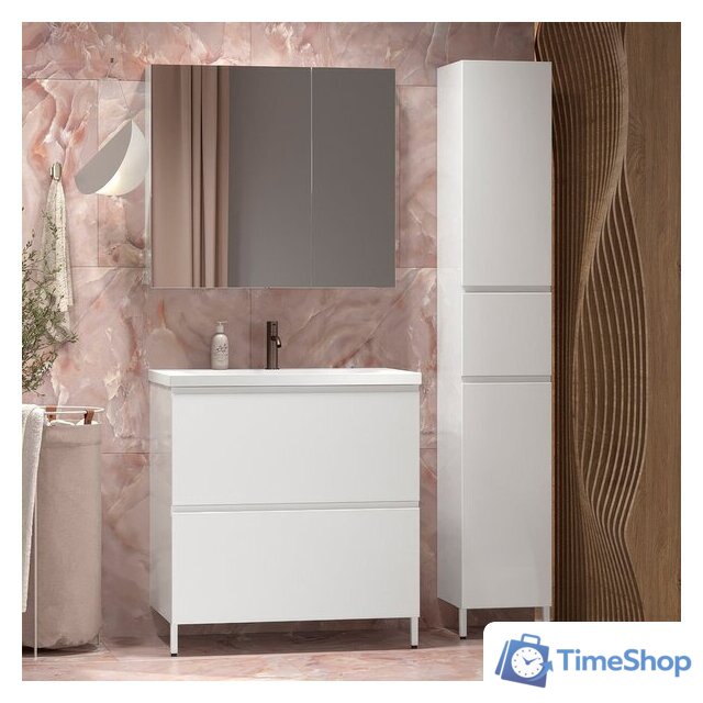  Belux Шкаф-пенал Минск П 30-01 (1, белый глянцевый) - Изображение №4 — Интернет-магазин Time-Shop