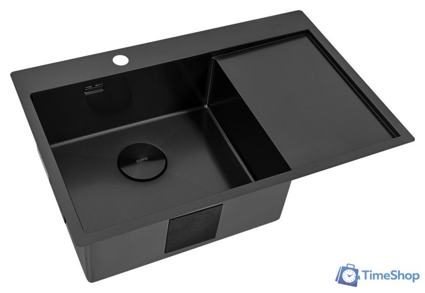 Кухонная мойка ZorG ZRN 5080 Premium L PVD Gunblack - Изображение №5 — Интернет-магазин Time-Shop