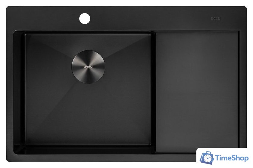 Кухонная мойка ZorG ZRN 5080 Premium L PVD Gunblack - Изображение №4 — Интернет-магазин Time-Shop