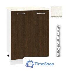 Шкаф напольный Кортекс-мебель Корнелия Лира НШ60р (венге/королевский опал) - Изображение №1 — Интернет-магазин Time-Shop