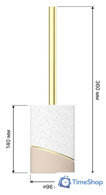 Аксессуары для ванной и туалета FORA Terrazzо (4 предмета) - Изображение №10 — Интернет-магазин Time-Shop