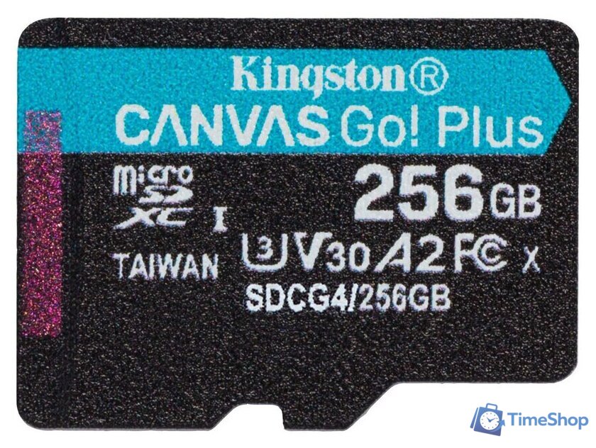 Карта памяти Kingston Canvas Go! Plus microSDXC 256GB SDCG4/256GBSP - Изображение №1 — Интернет-магазин Time-Shop