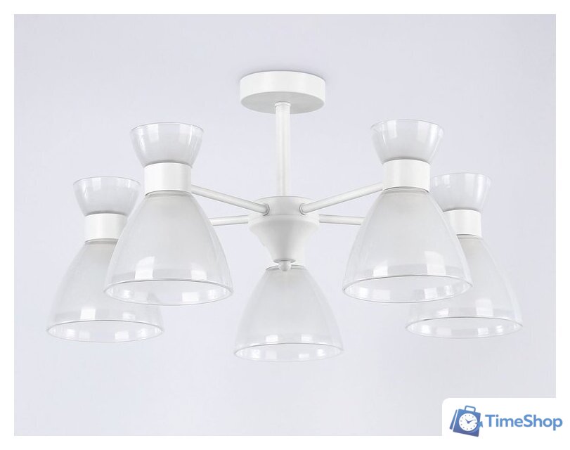 Припотолочная люстра Ambrella light TR3179/5 WH (белый) - Изображение №4 — Интернет-магазин Time-Shop