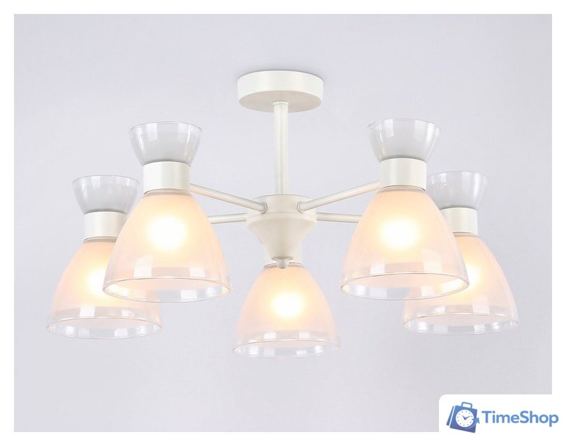 Припотолочная люстра Ambrella light TR3179/5 WH (белый) - Изображение №3 — Интернет-магазин Time-Shop